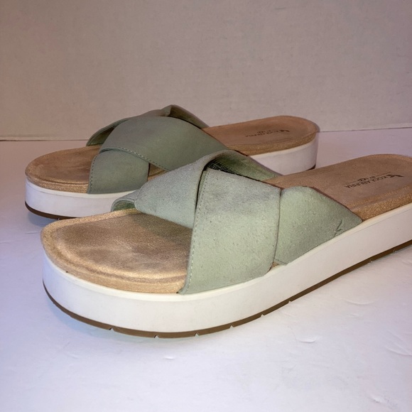 KOOLABURRA by UGG Carenza Slipon Wedge Flats Sandals Open Toe Women's Size 8.5 - Picture 3 of 10
